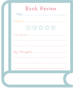 book review 1 book 1 sticker pastel
